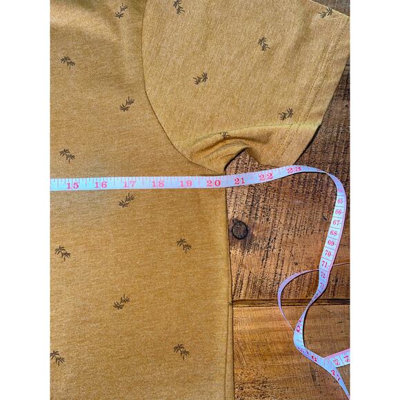 Mens Denim & Flower Ricky Singh Dark Yellow Palm Tree Short Sleeve T-Shirt L - Picture 5 of 6